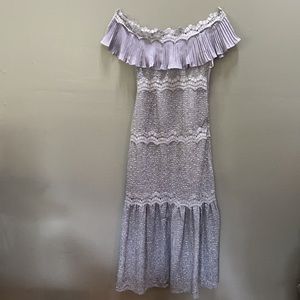 NWT Foxie Florentino Maxi dress in blue/gray